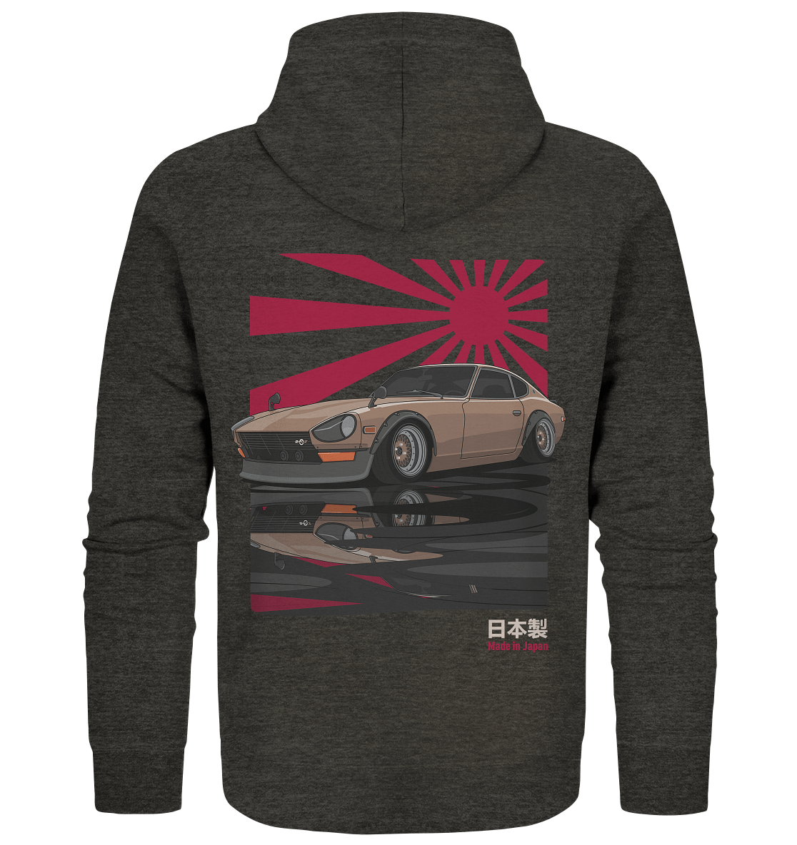 240Z Rising Sun - Organic Zipper - MotoMerch.de