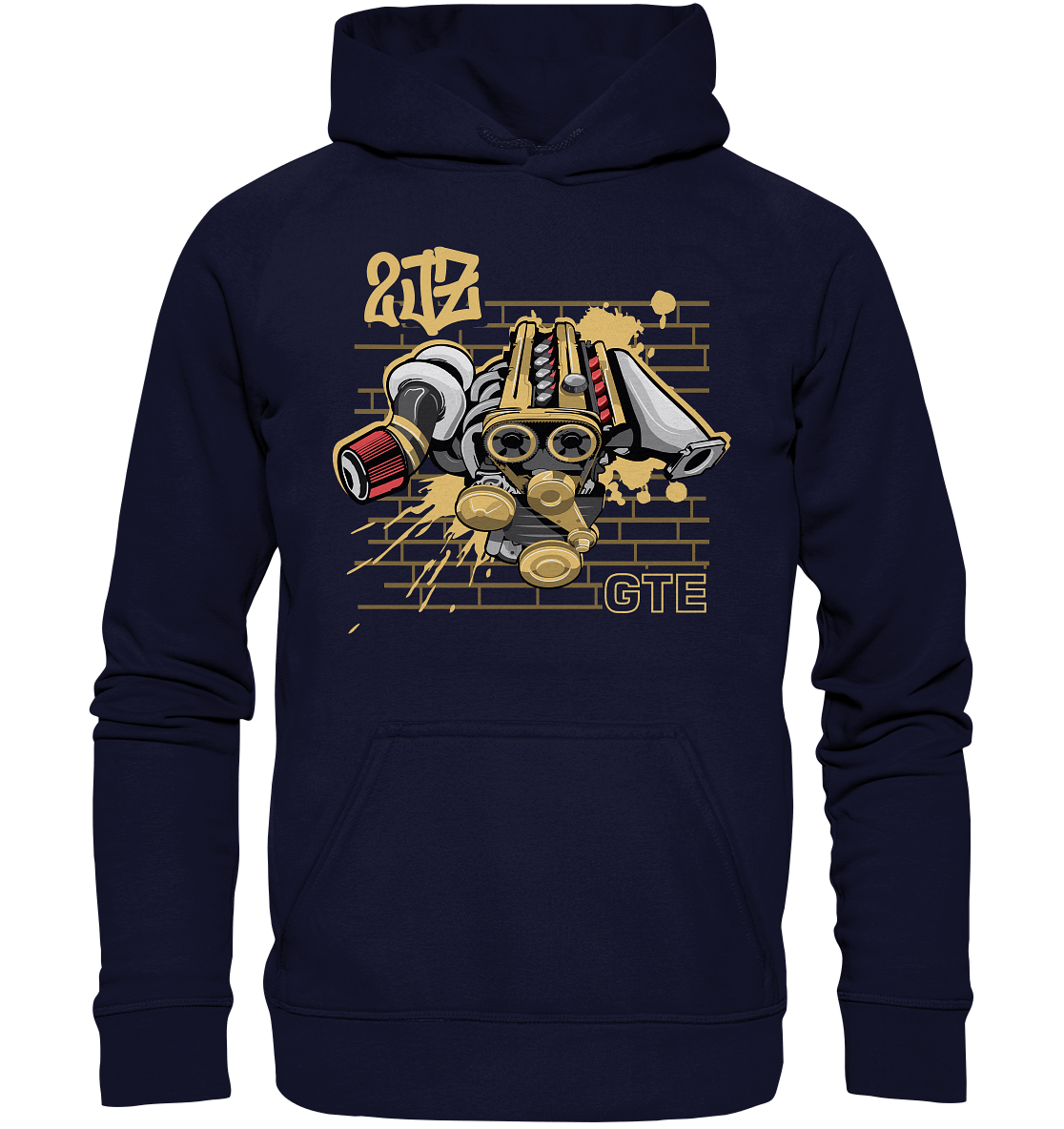 2JZ GTE - Basic Unisex Hoodie XL - MotoMerch.de