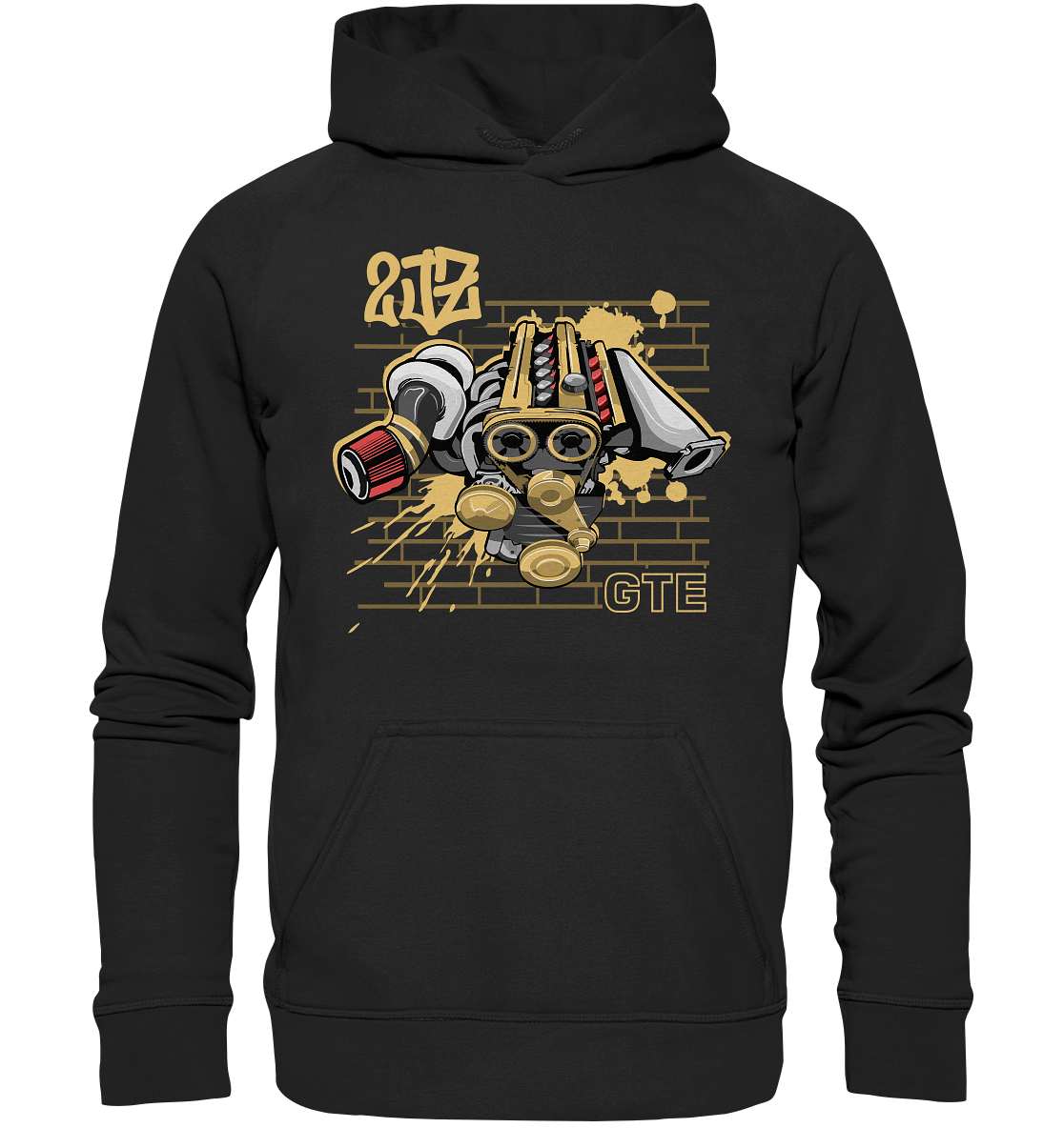 2JZ GTE - Basic Unisex Hoodie XL - MotoMerch.de