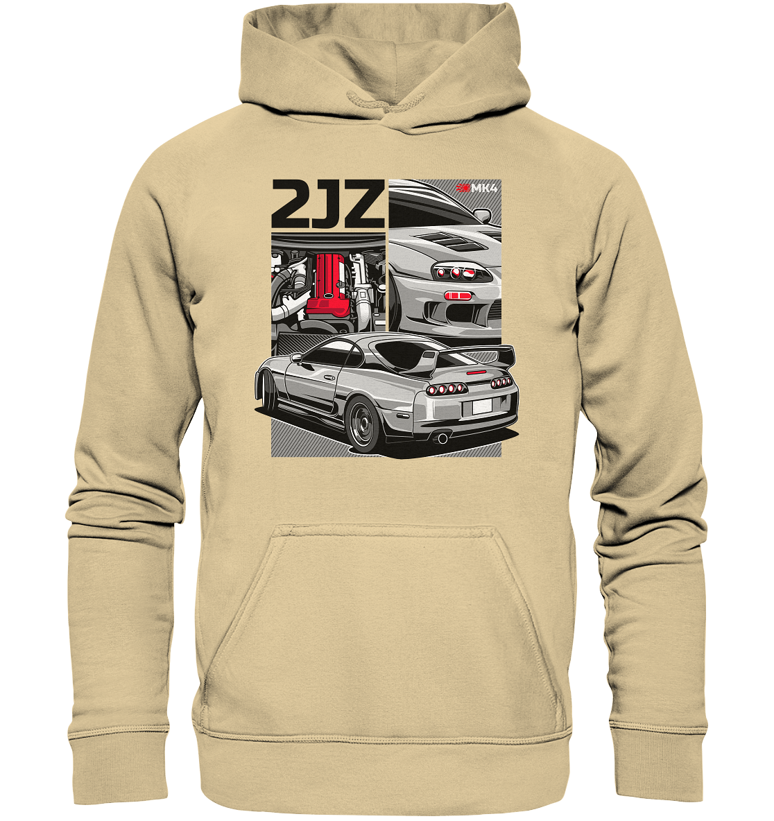 2JZ Supra - Basic Unisex Hoodie - MotoMerch.de