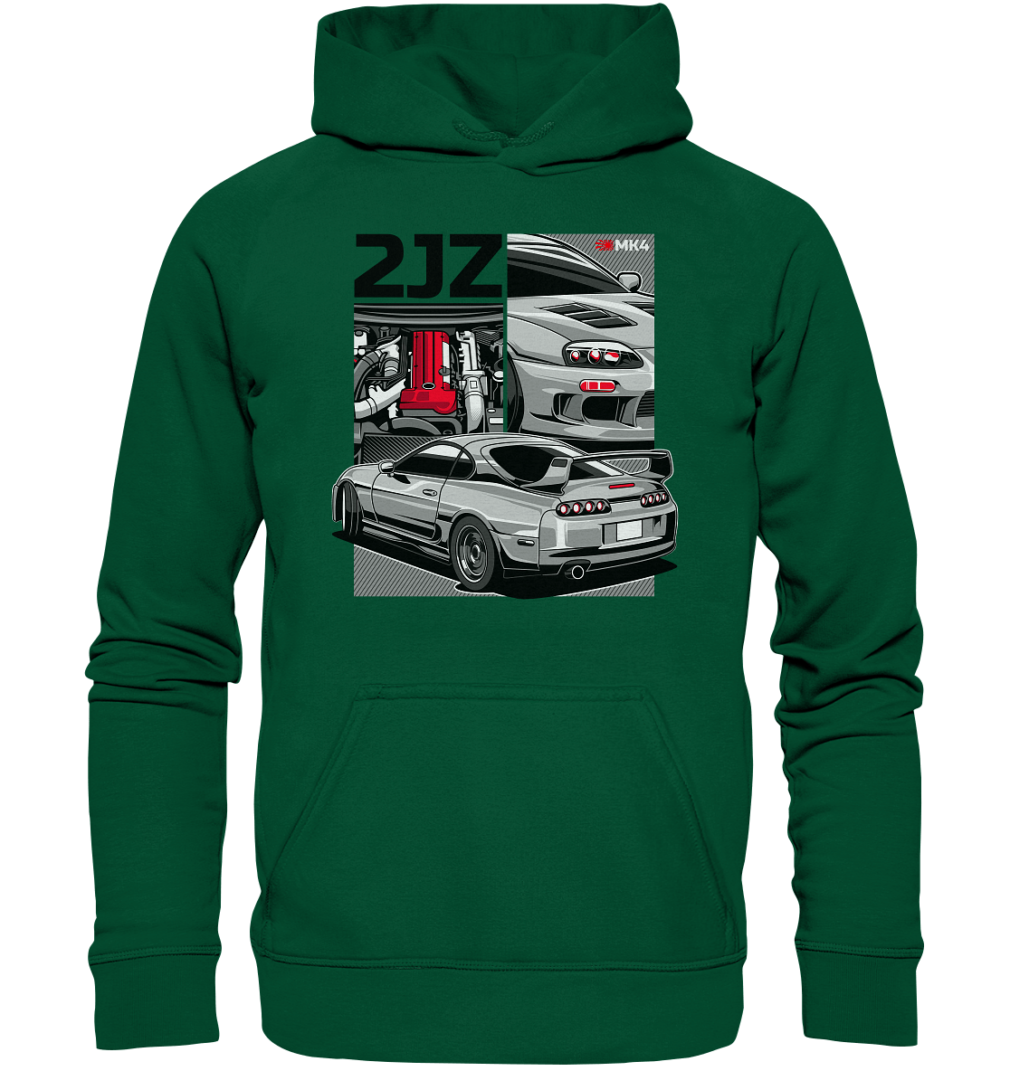 2JZ Supra - Basic Unisex Hoodie - MotoMerch.de