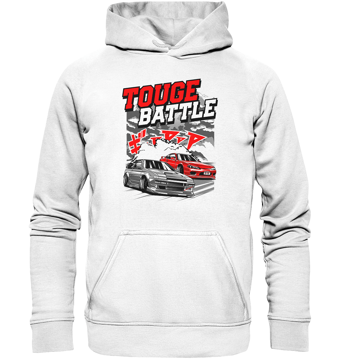 AE86 vs. S15 Touge - Basic Unisex Hoodie - MotoMerch.de