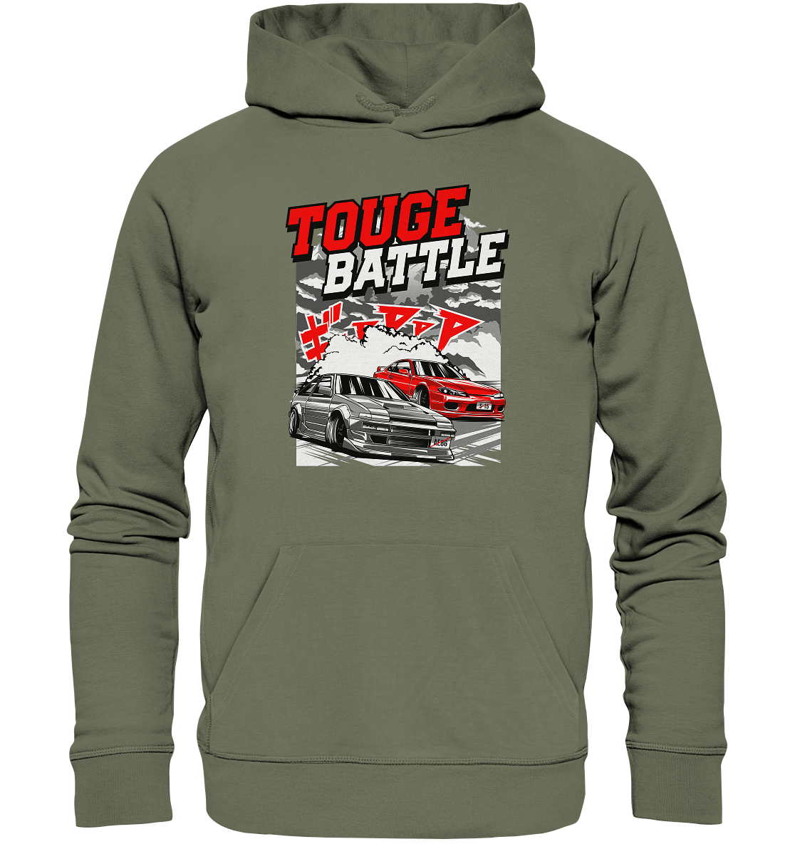 AE86 vs. S15 Touge - Premium Unisex Hoodie - MotoMerch.de