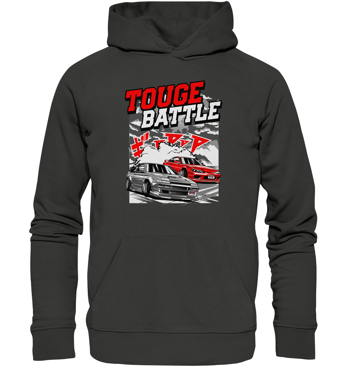AE86 vs. S15 Touge - Premium Unisex Hoodie - MotoMerch.de