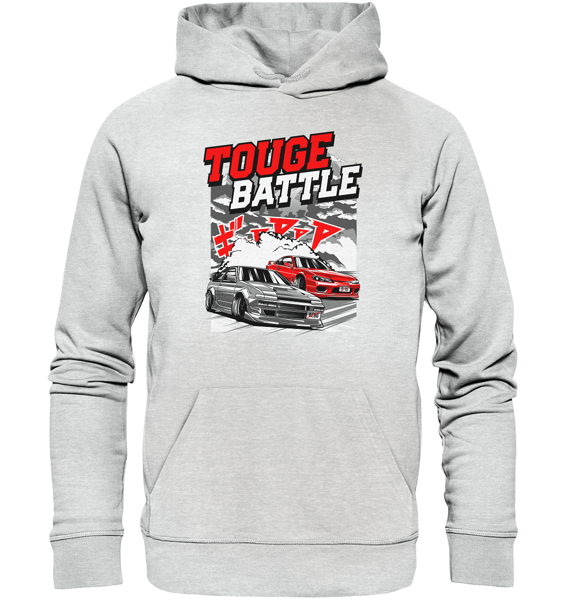 AE86 vs. S15 Touge - Premium Unisex Hoodie - MotoMerch.de