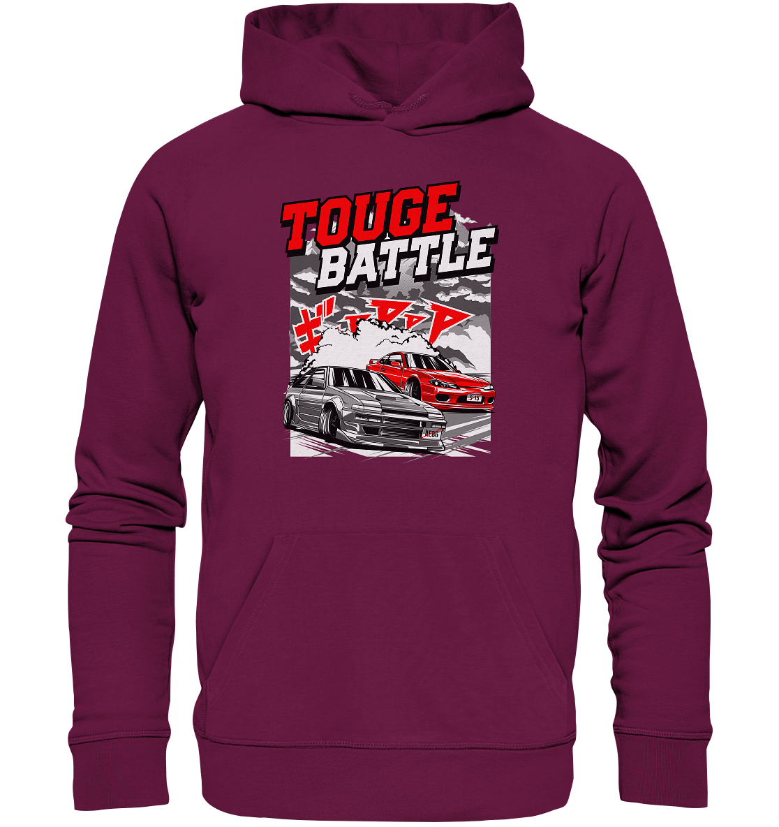 AE86 vs. S15 Touge - Premium Unisex Hoodie - MotoMerch.de