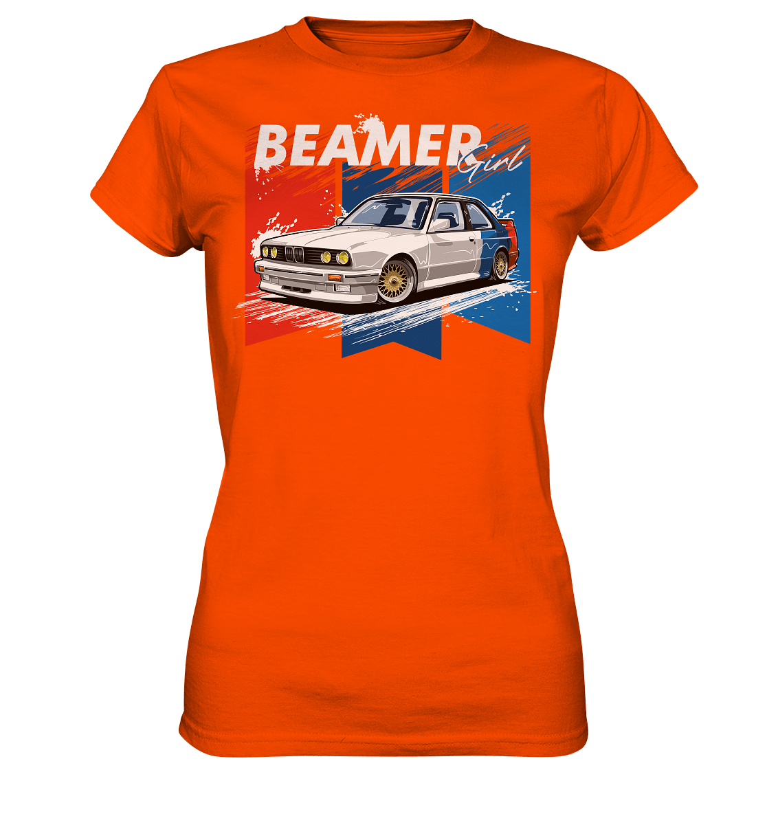Beamer Girl BMW E30 - Ladies Premium Shirt - MotoMerch.de