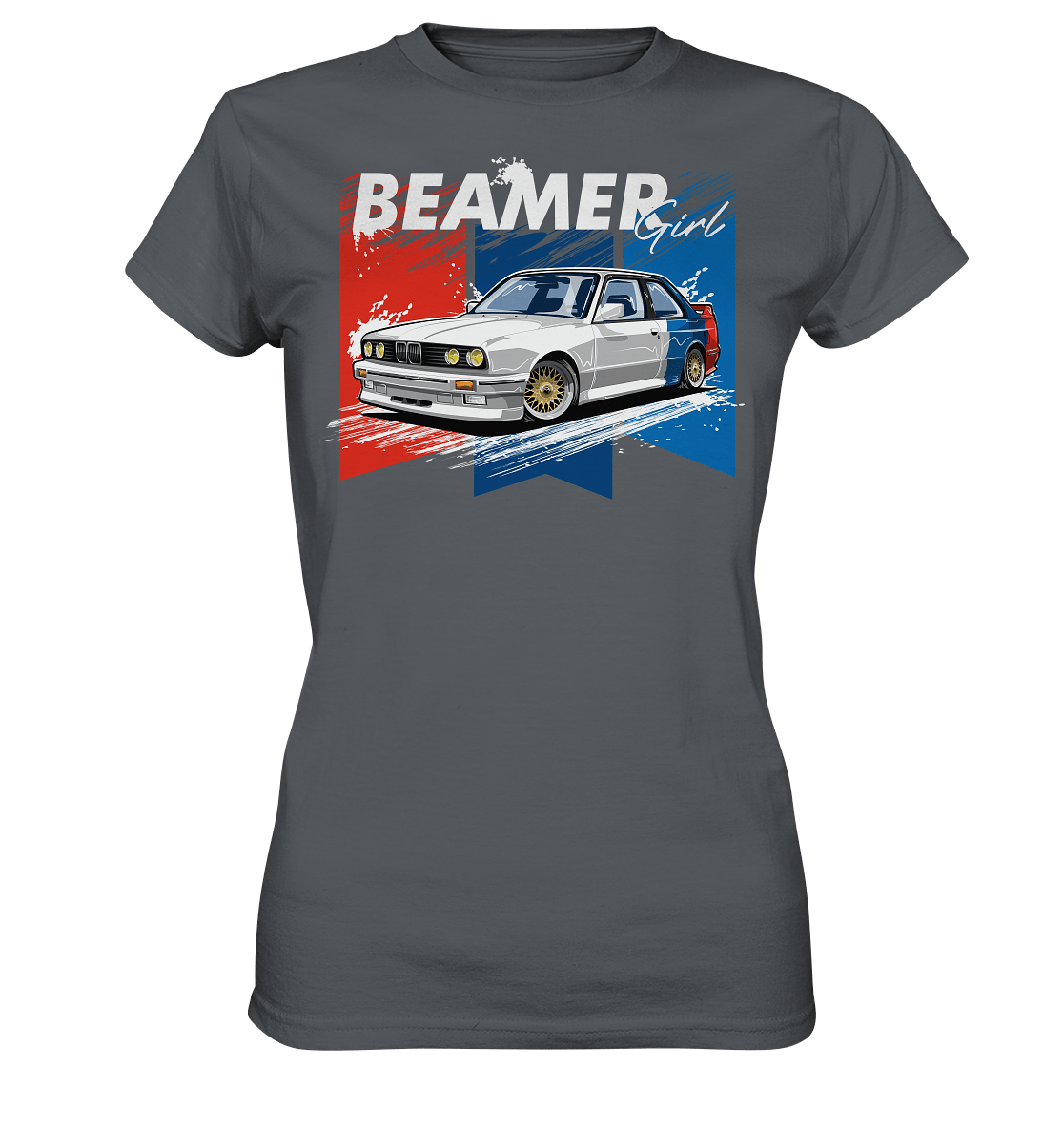 Beamer Girl BMW E30 - Ladies Premium Shirt - MotoMerch.de