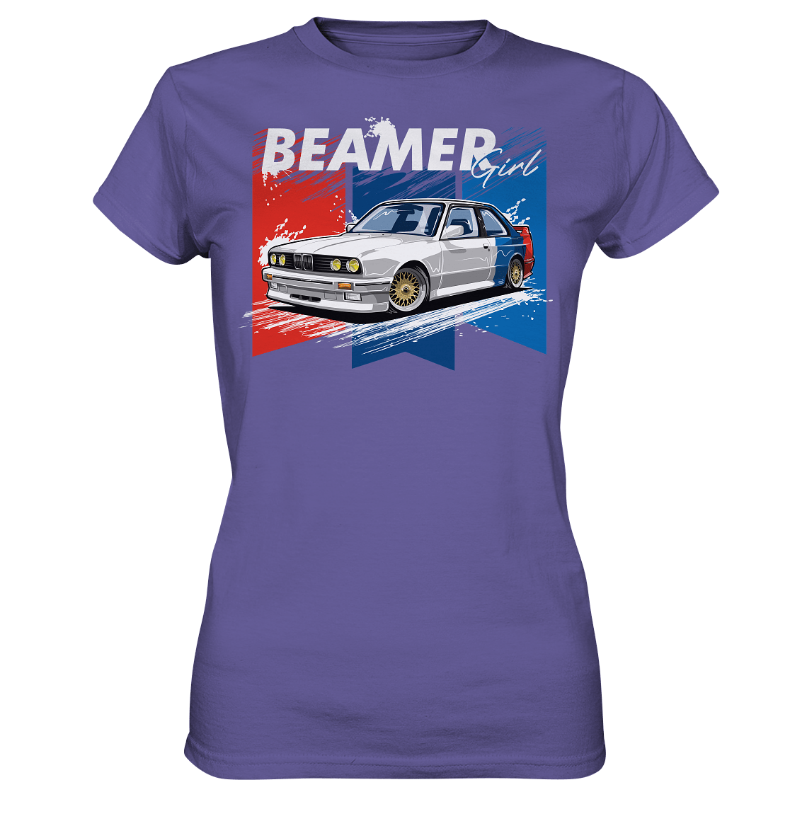 Beamer Girl BMW E30 - Ladies Premium Shirt - MotoMerch.de