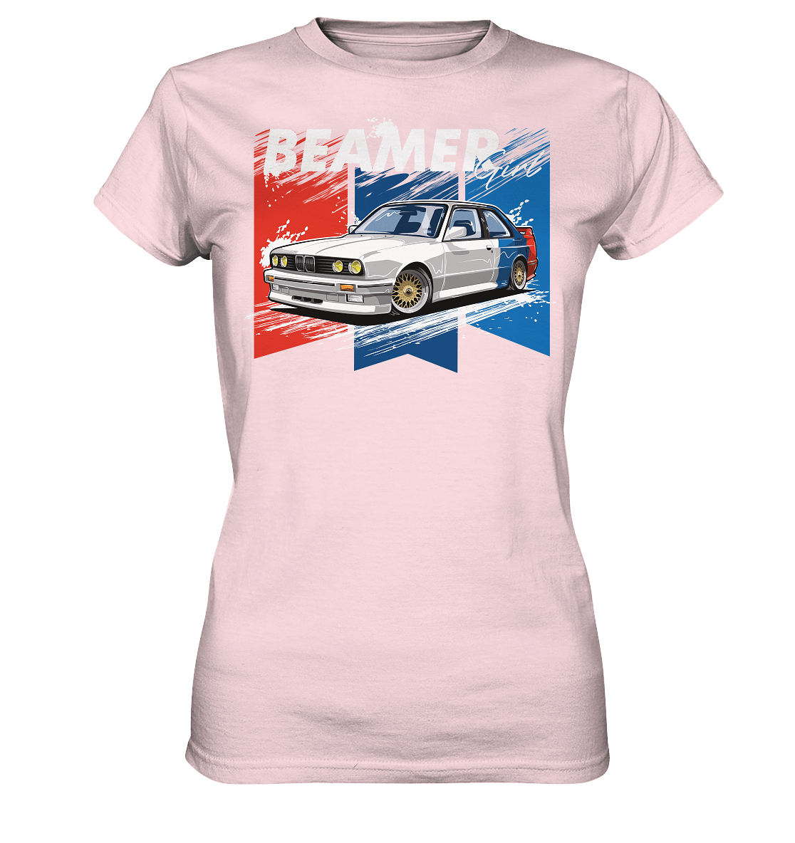 Beamer Girl BMW E30 - Ladies Premium Shirt - MotoMerch.de