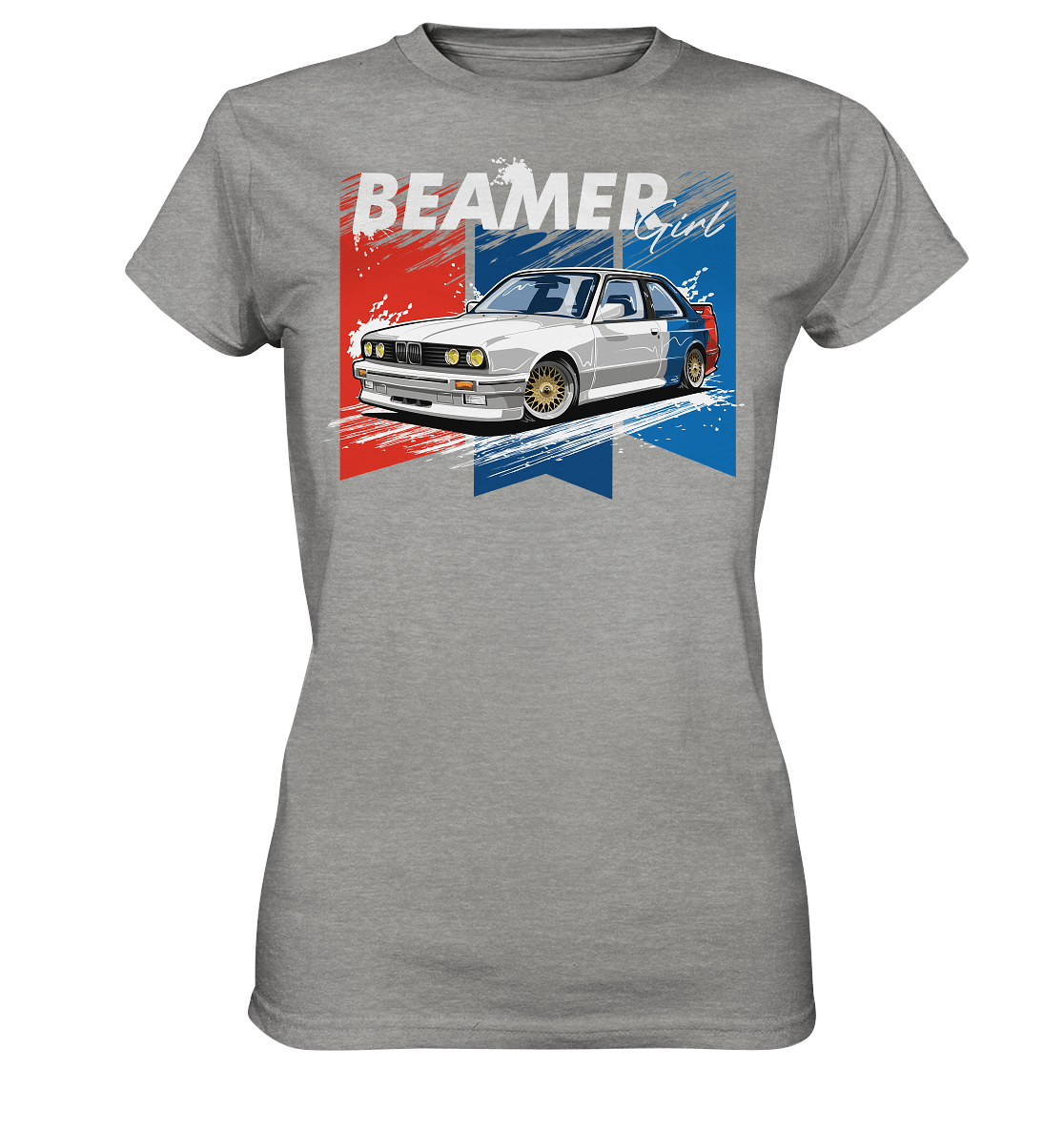 Beamer Girl BMW E30 - Ladies Premium Shirt - MotoMerch.de