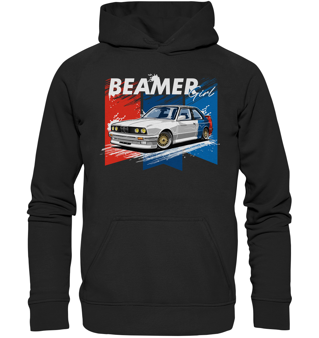 Beamer Girl E30 - Basic Unisex Hoodie XL - MotoMerch.de