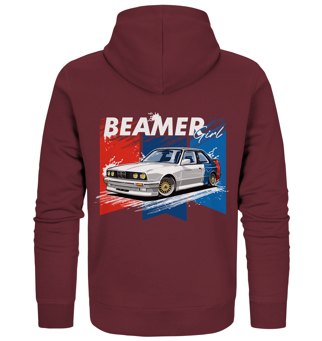Beamer Girl E30 - Organic Zipper - MotoMerch.de