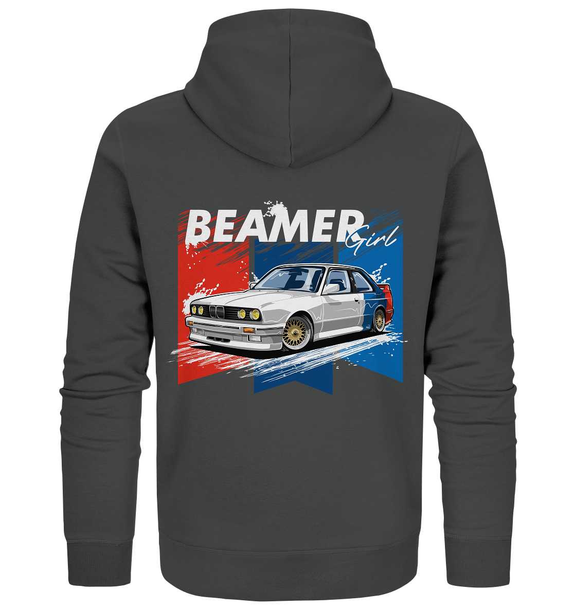 Beamer Girl E30 - Organic Zipper - MotoMerch.de