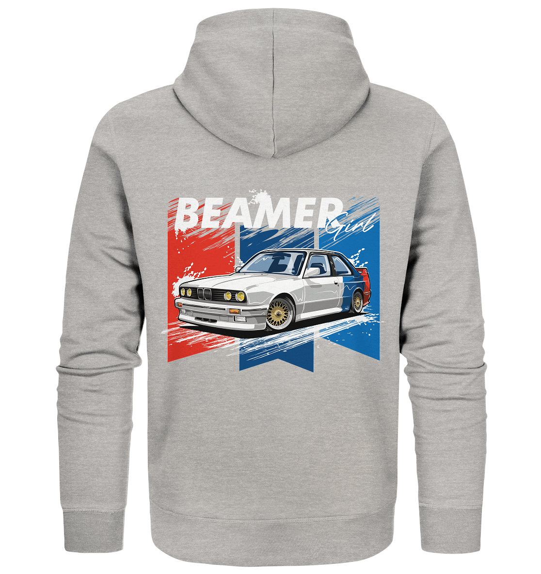 Beamer Girl E30 - Organic Zipper - MotoMerch.de