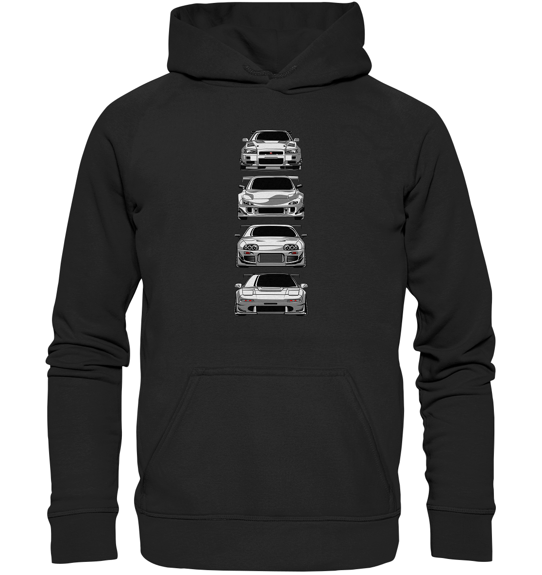 Black and White Legends - Basic Unisex Hoodie - MotoMerch.de