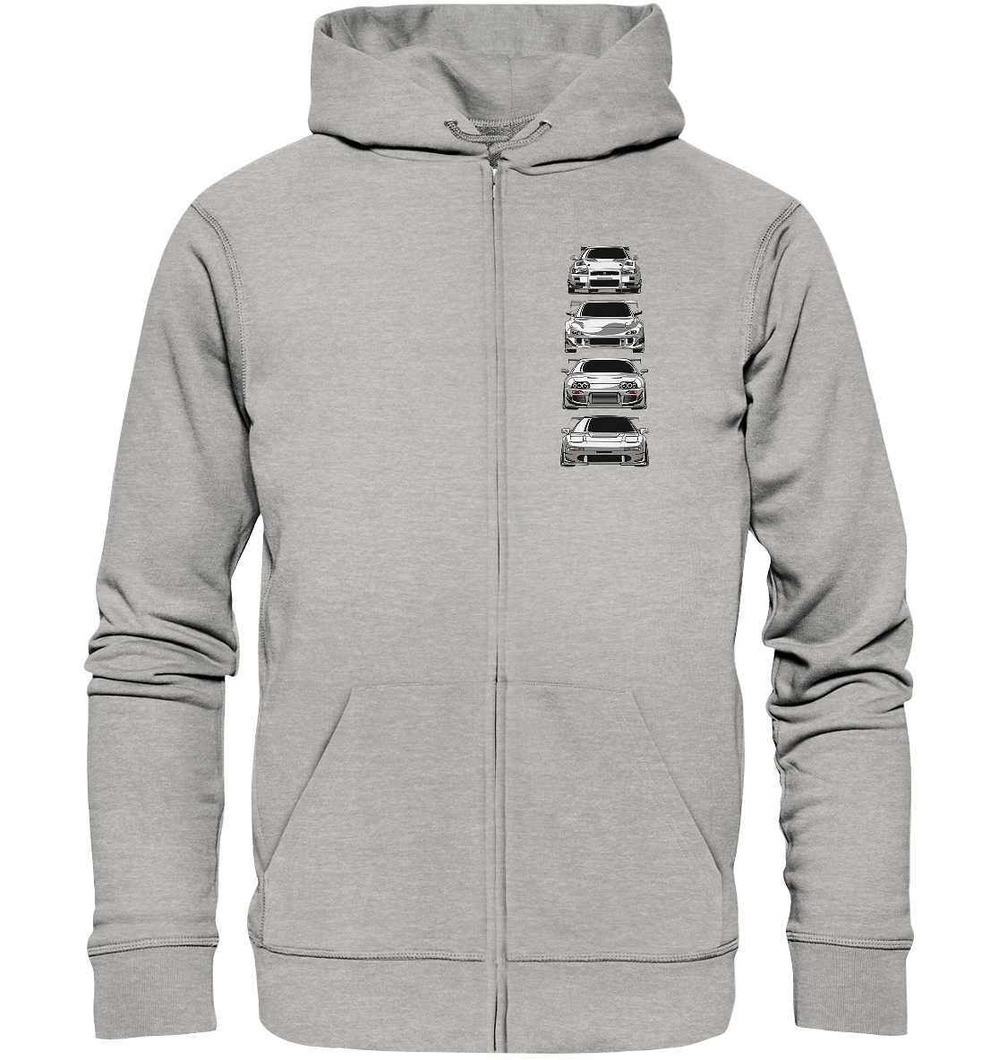 Black and White Legends - Organic Zipper - MotoMerch.de
