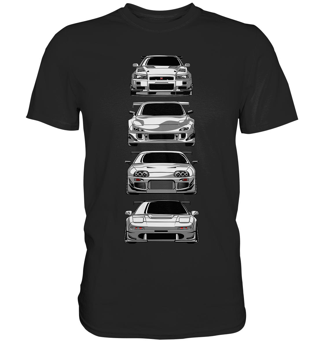 Black and White Legends - Premium Shirt - MotoMerch.de