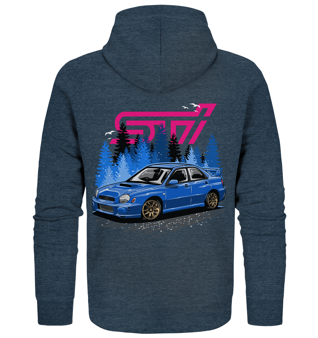 Bugeye Wrx Sti - Organic Zipper - MotoMerch.de
