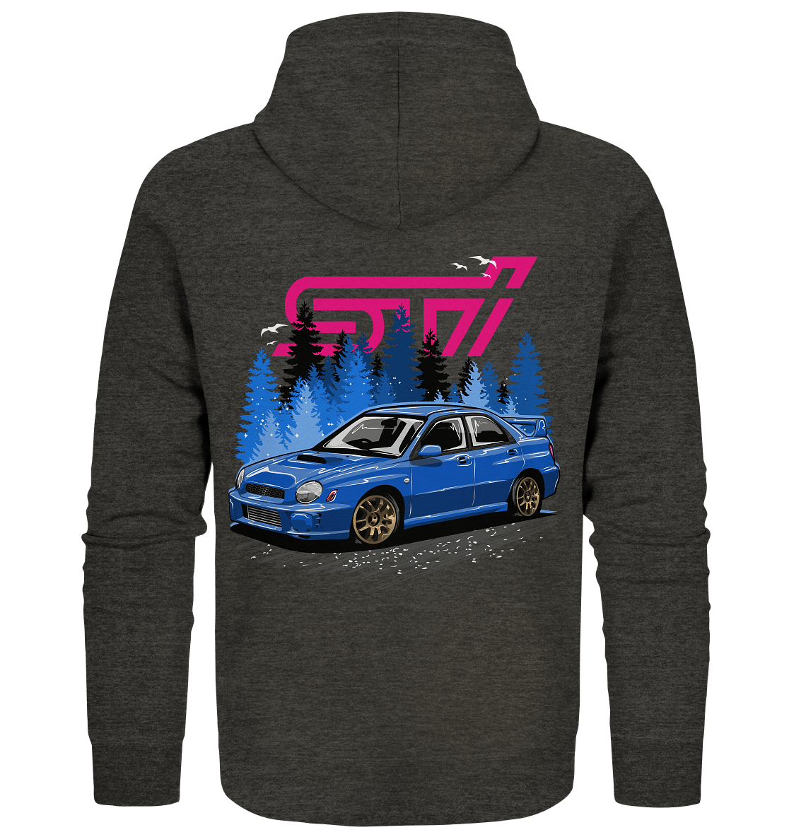 Bugeye Wrx Sti - Organic Zipper - MotoMerch.de