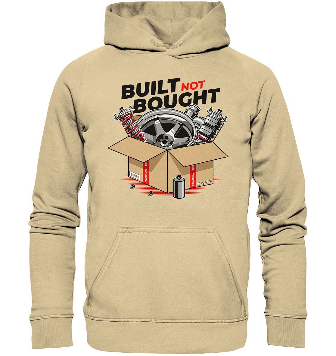 Built not Bought - Basic Unisex Hoodie - MotoMerch.de