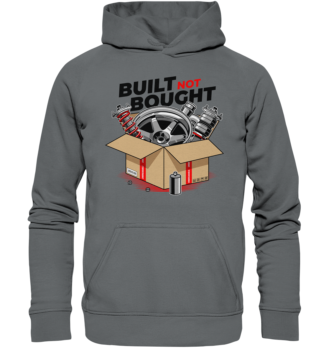 Built not Bought - Basic Unisex Hoodie - MotoMerch.de