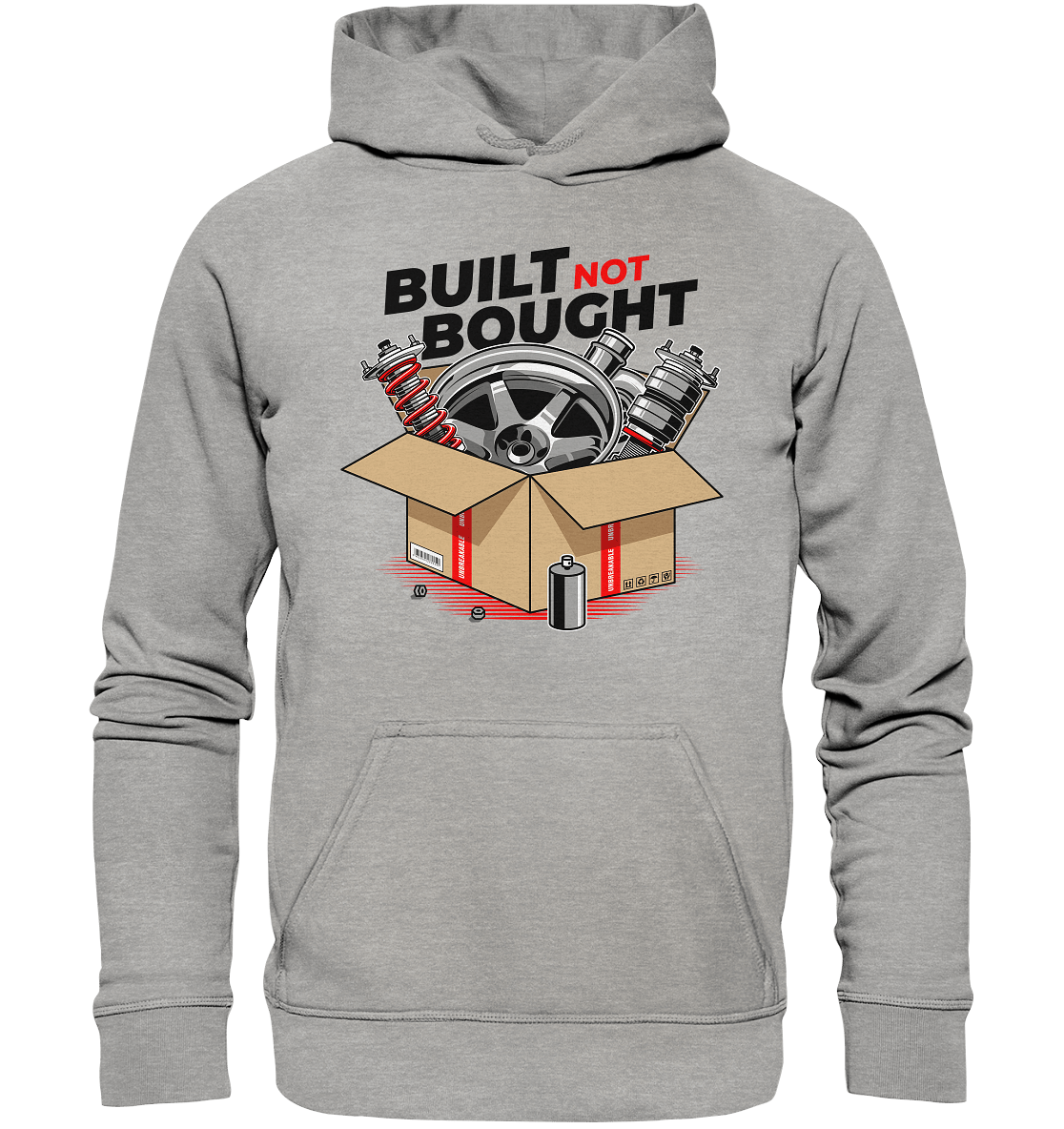 Built not Bought - Basic Unisex Hoodie - MotoMerch.de