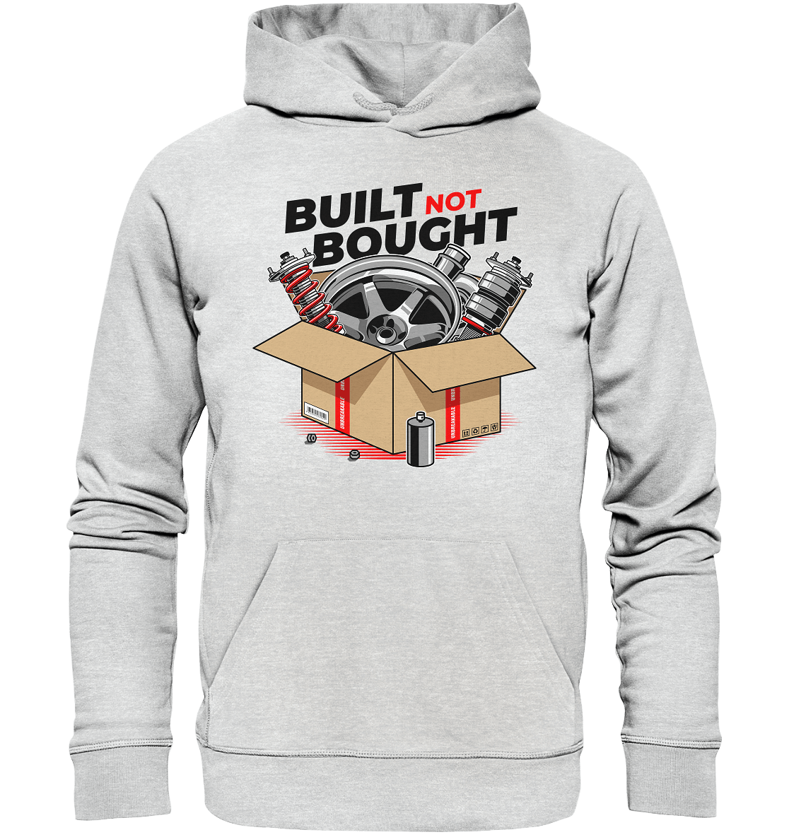 Built not Bought - Premium Unisex Hoodie - MotoMerch.de
