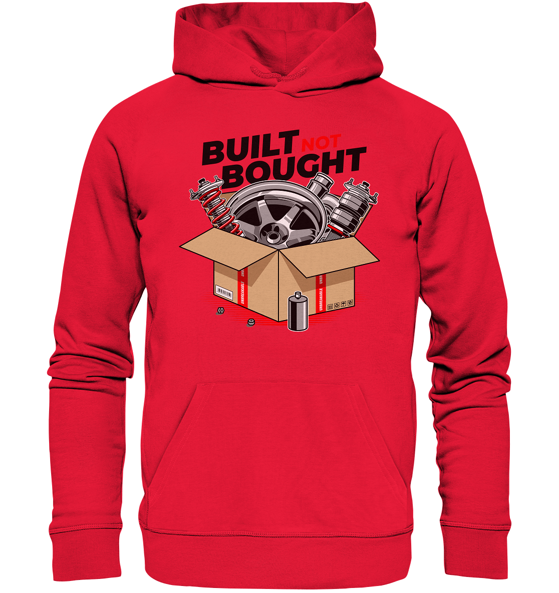 Built not Bought - Premium Unisex Hoodie - MotoMerch.de