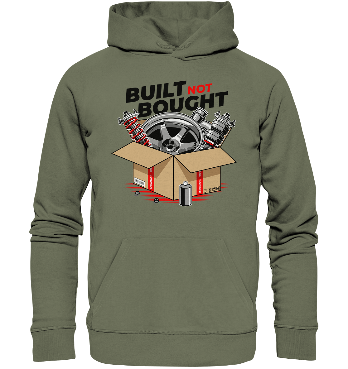 Built not Bought - Premium Unisex Hoodie - MotoMerch.de