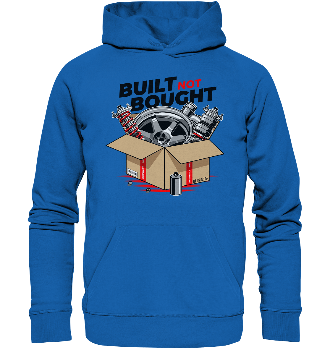 Built not Bought - Premium Unisex Hoodie - MotoMerch.de