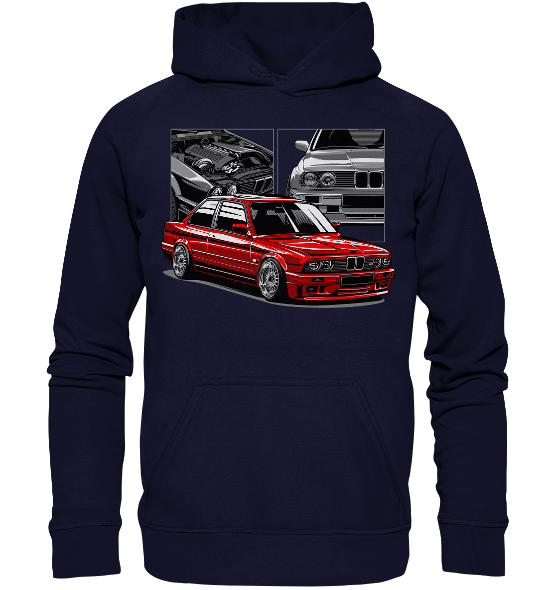 Classic E30 - Basic Unisex Hoodie XL - MotoMerch.de