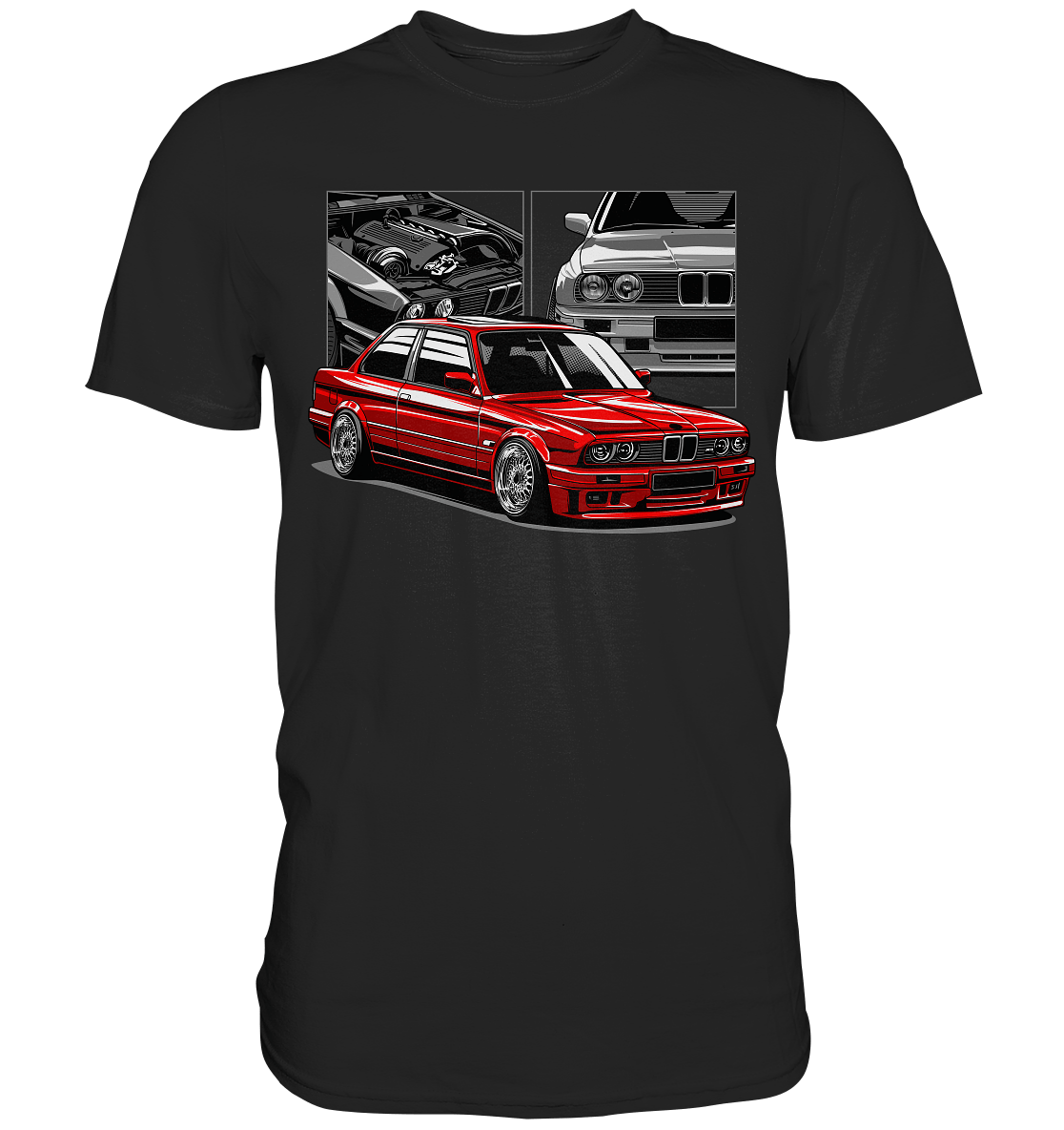 Classic E30 - Premium Shirt - MotoMerch.de