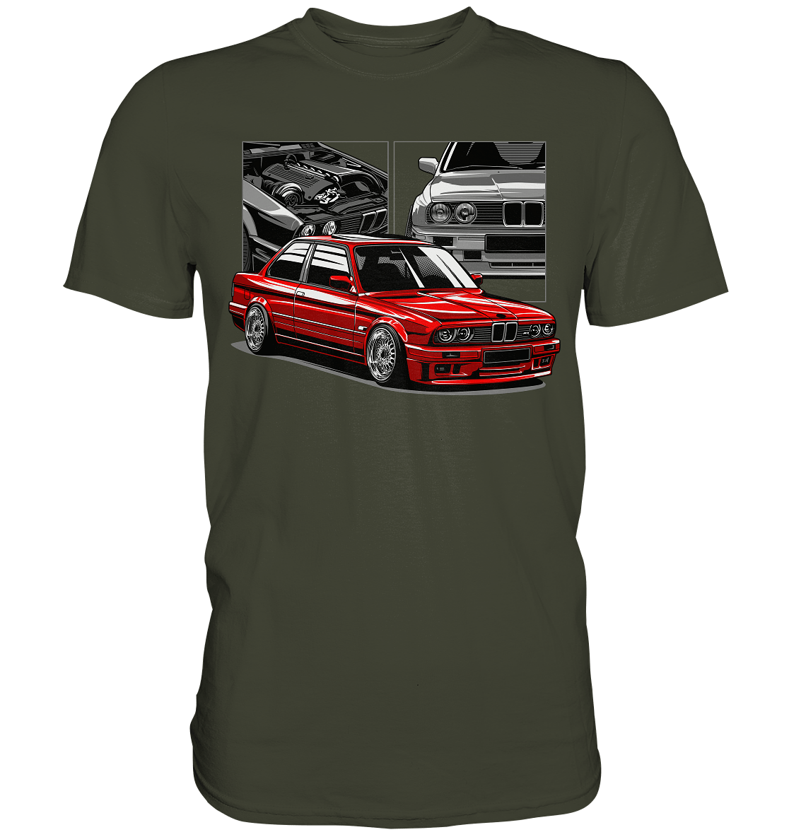 Classic E30 - Premium Shirt - MotoMerch.de