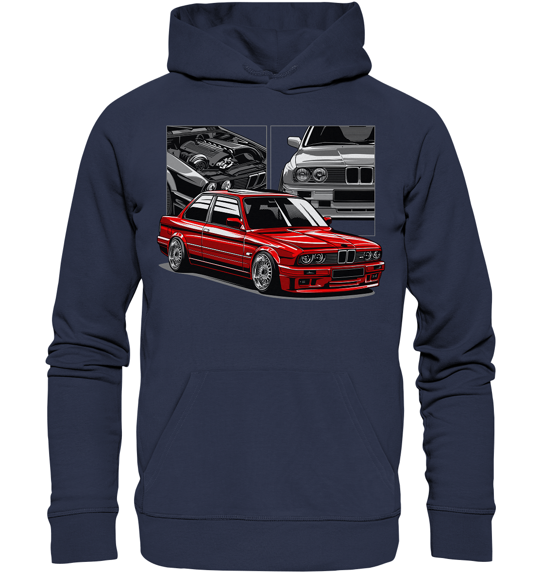 Classic E30 - Premium Unisex Hoodie - MotoMerch.de