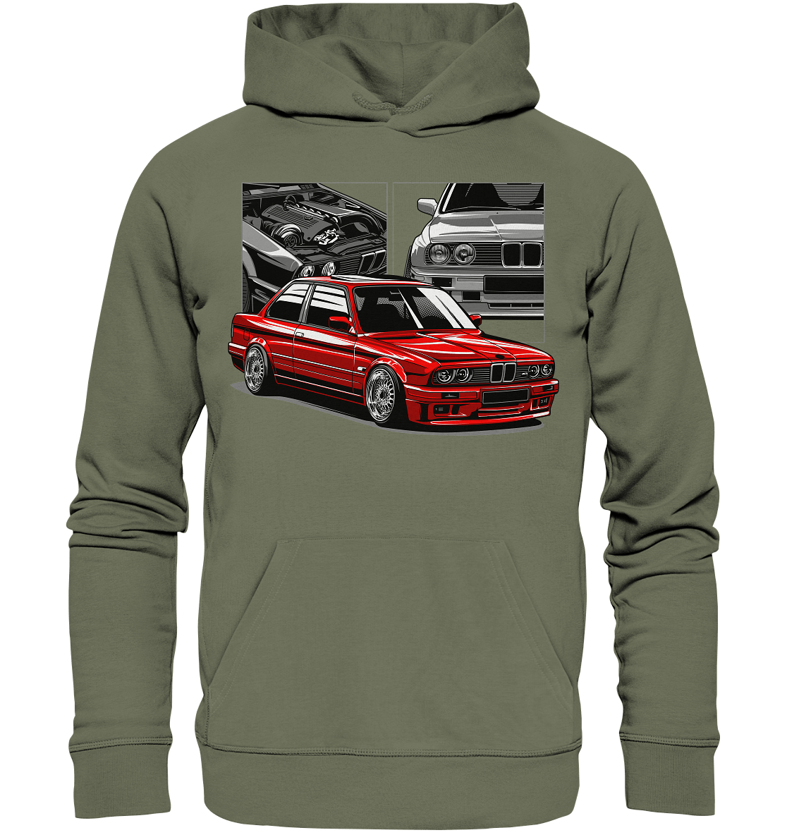 Classic E30 - Premium Unisex Hoodie - MotoMerch.de