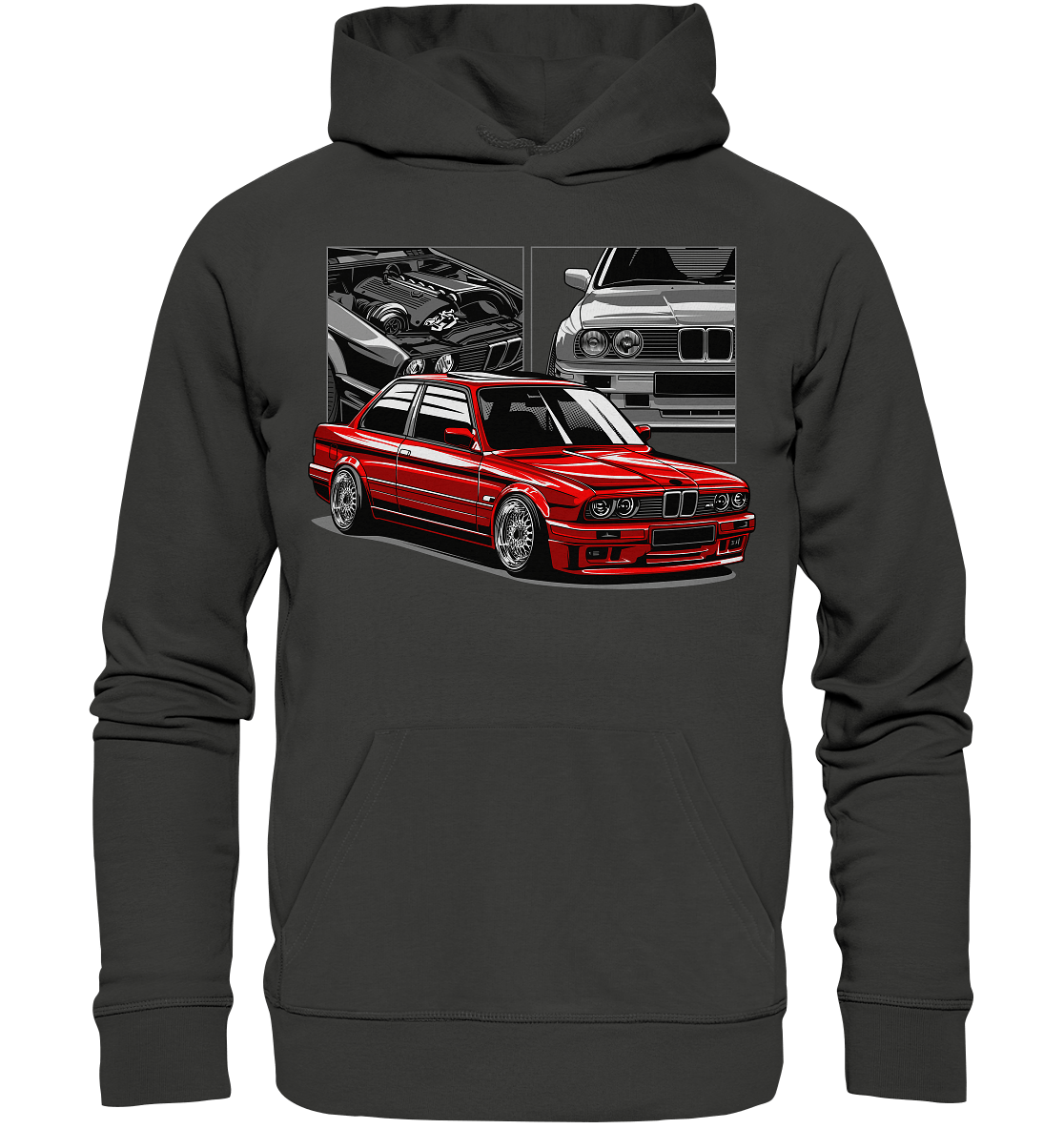 Classic E30 - Premium Unisex Hoodie - MotoMerch.de