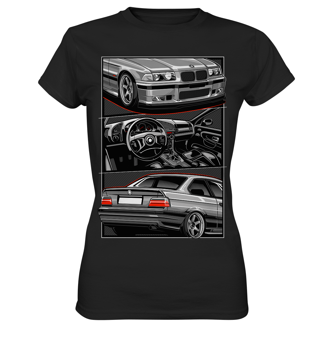 Classic E36 - Ladies Premium Shirt - MotoMerch.de