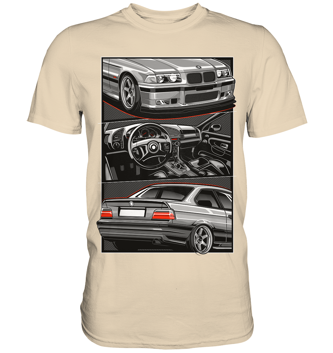 Classic E36 - Premium Shirt - MotoMerch.de