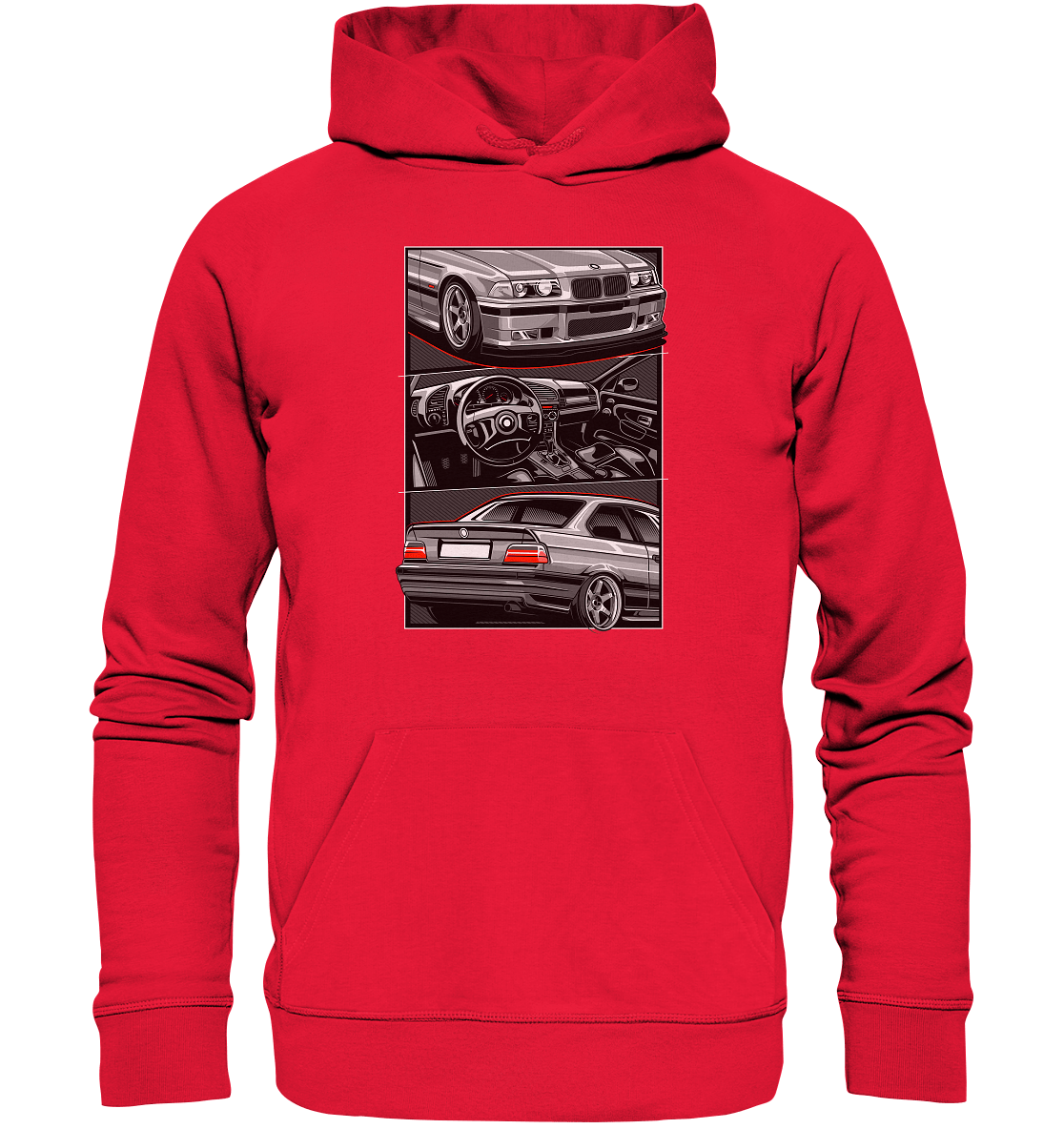 Classic E36 - Premium Unisex Hoodie - MotoMerch.de