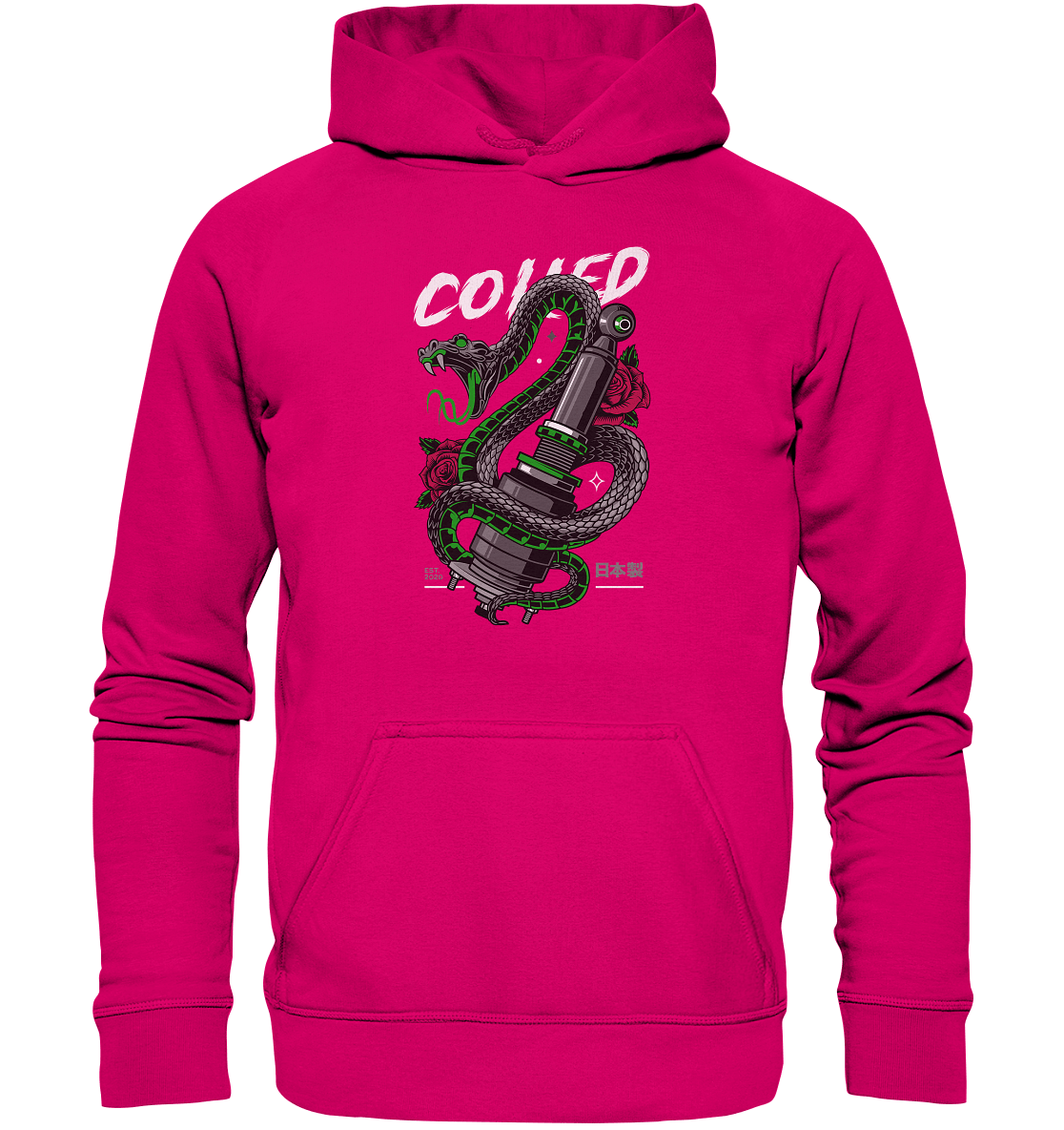 Coiled Snake - Basic Unisex Hoodie - MotoMerch.de