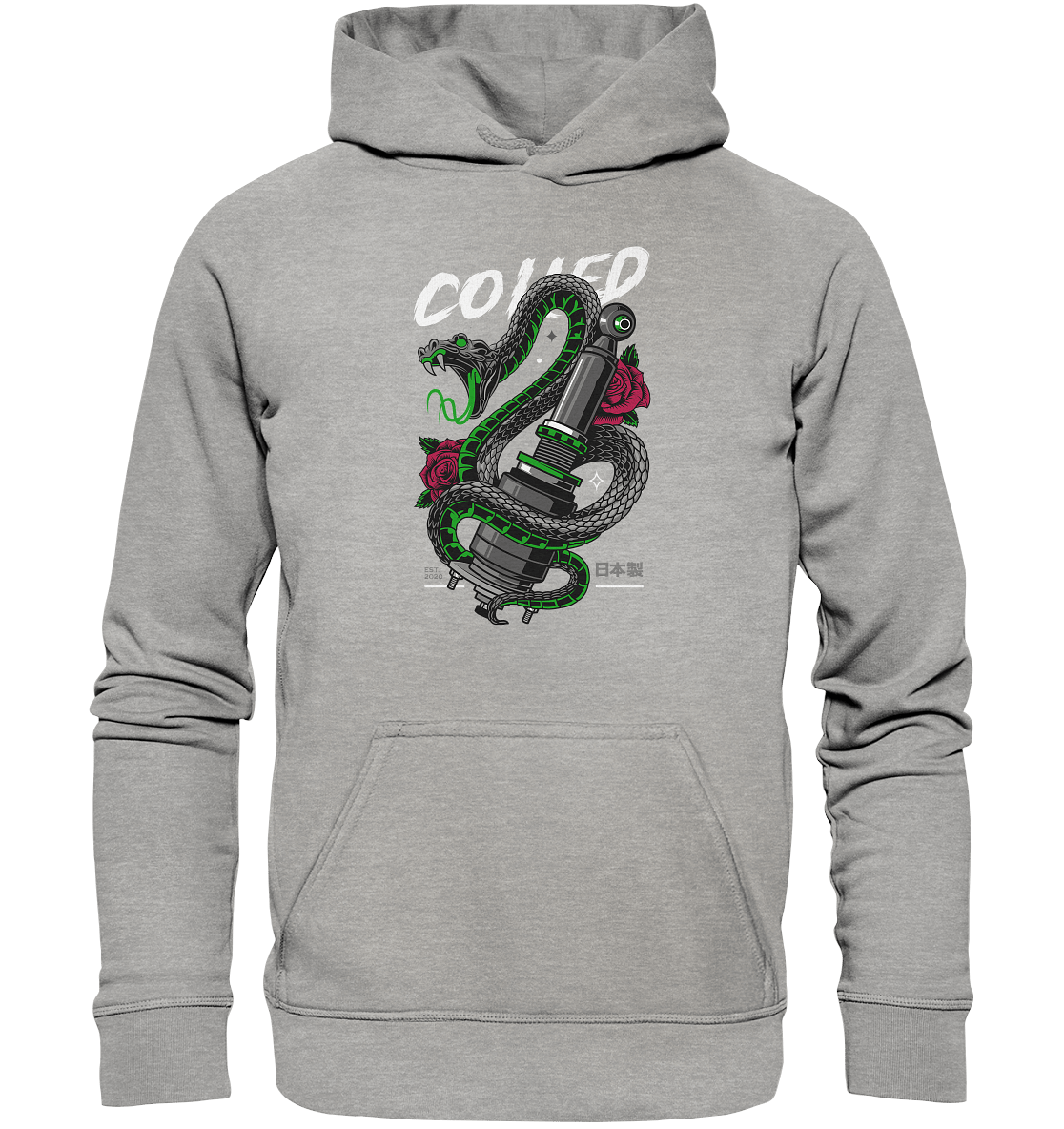 Coiled Snake - Basic Unisex Hoodie - MotoMerch.de