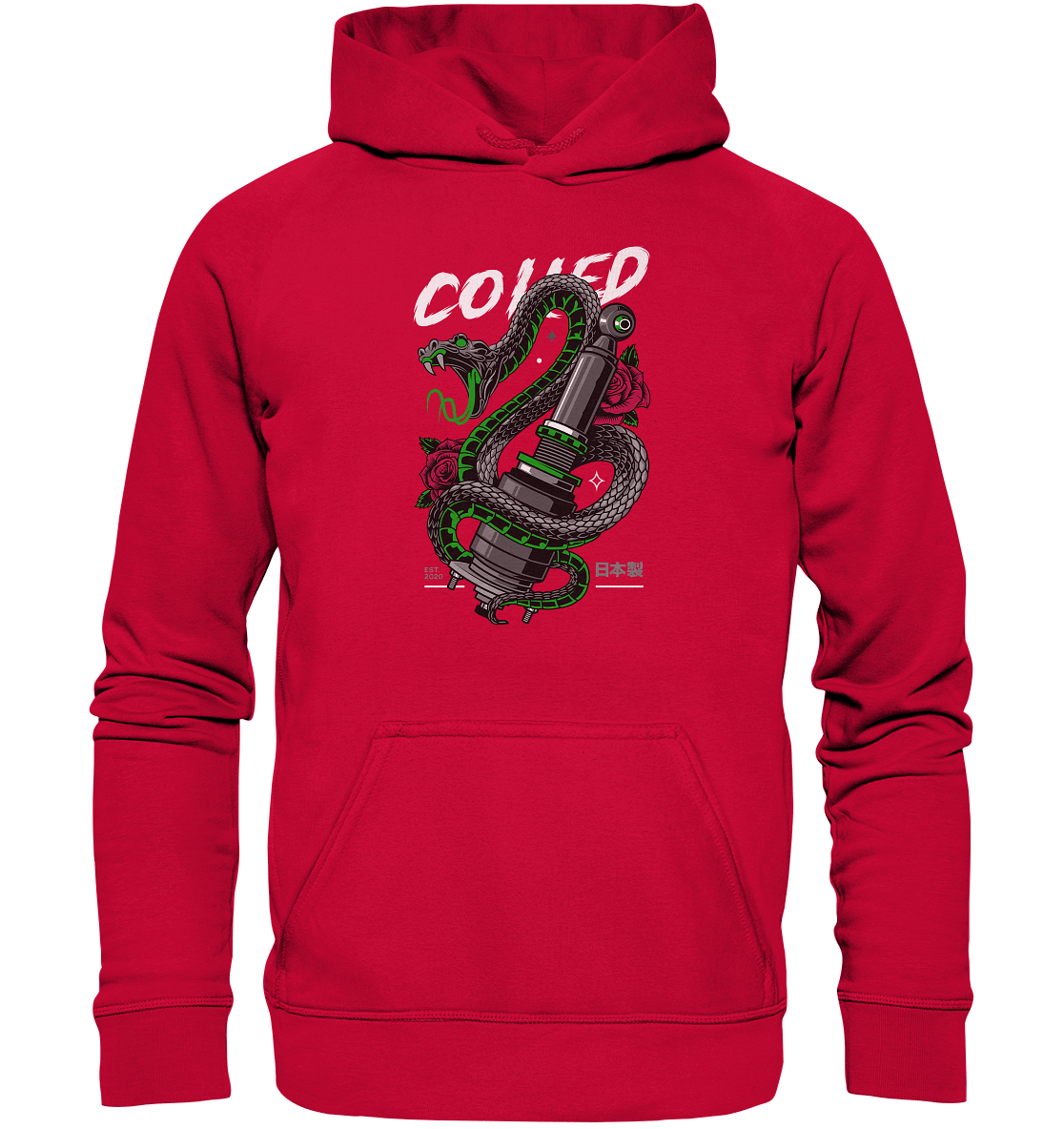 Coiled Snake - Basic Unisex Hoodie - MotoMerch.de