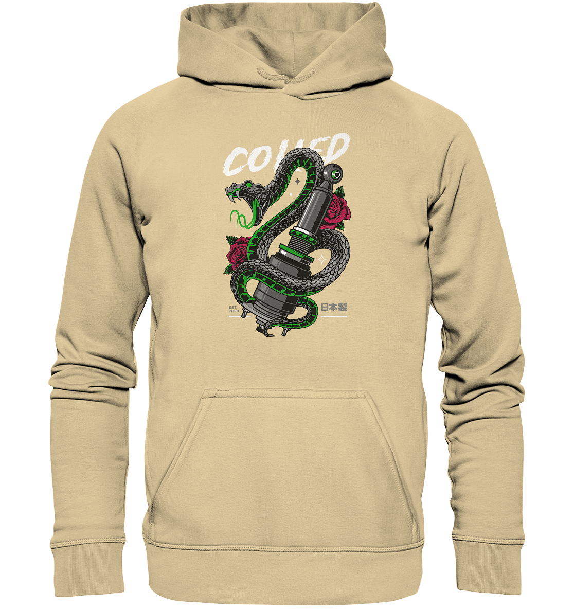 Coiled Snake - Basic Unisex Hoodie - MotoMerch.de
