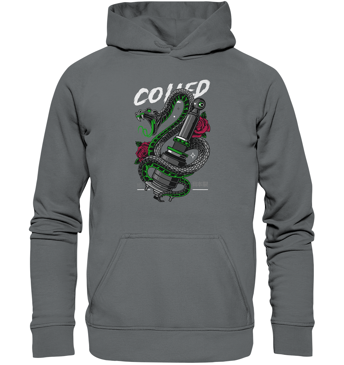Coiled Snake - Basic Unisex Hoodie - MotoMerch.de