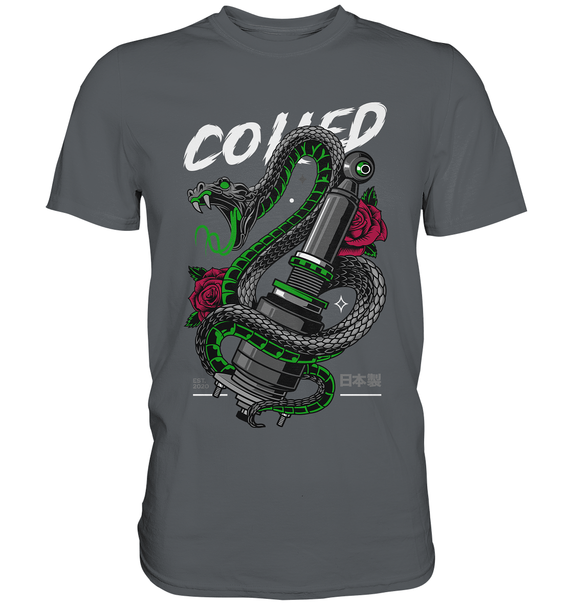 Coiled Snake - Premium Shirt - MotoMerch.de