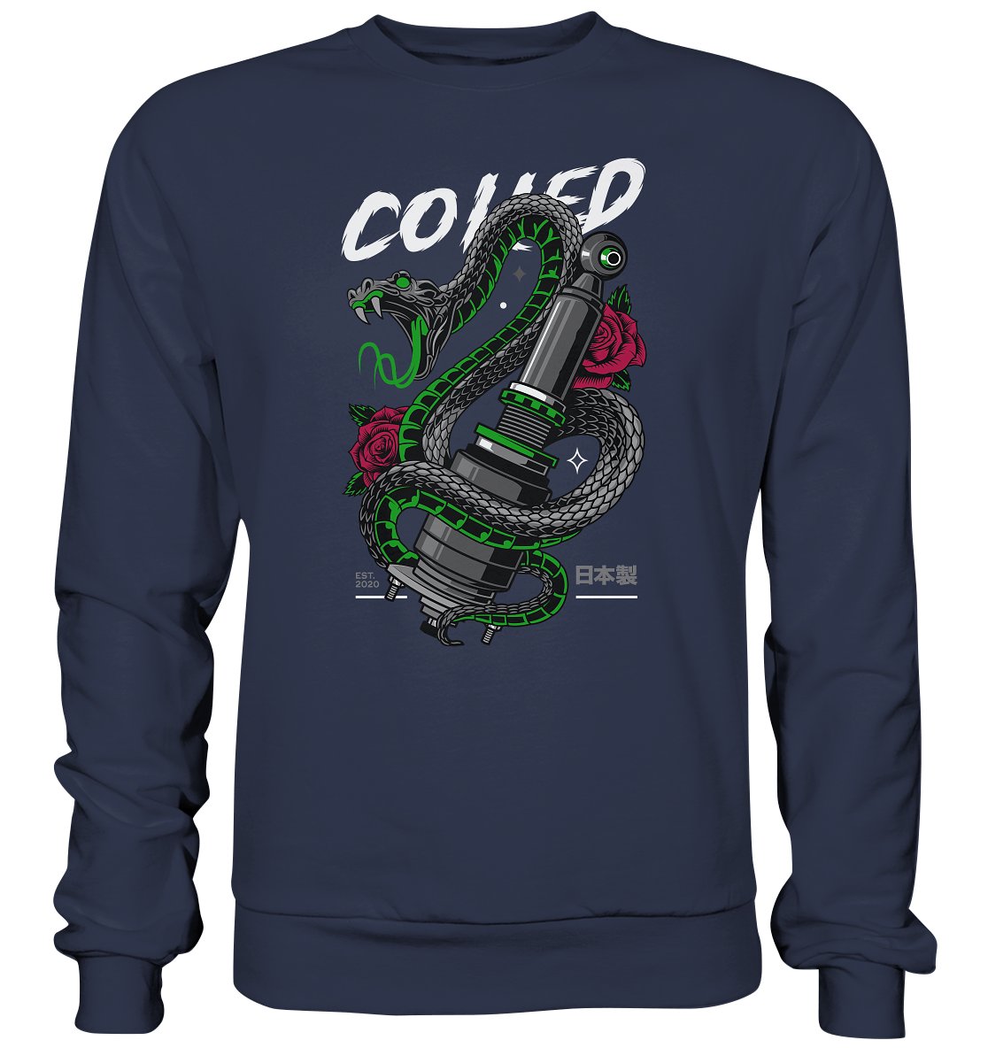 Coiled Snake - Premium Sweatshirt - MotoMerch.de