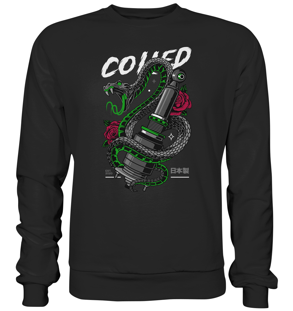 Coiled Snake - Premium Sweatshirt - MotoMerch.de