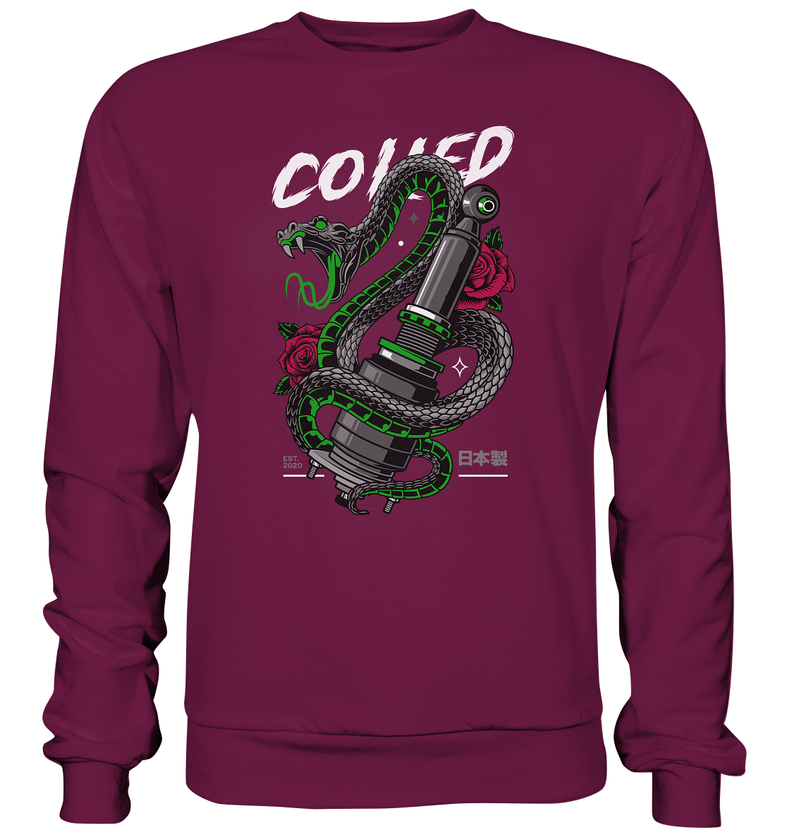 Coiled Snake - Premium Sweatshirt - MotoMerch.de
