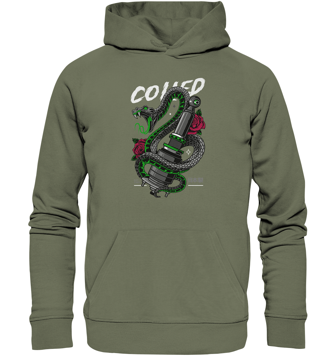 Coiled Snake - Premium Unisex Hoodie - MotoMerch.de